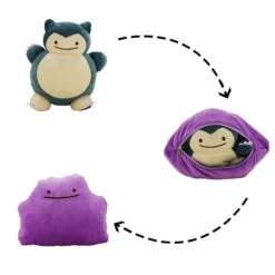 Pokemon Ditto Transferable Plushie -Ghibli Ditto Transfer Plush Toy Metamon Charmander Squirtle Bulbasaur Lapras Snorlax Gengar Poliwag Clefair Stuffed Doll Pillow 8.jpg 640x640 8