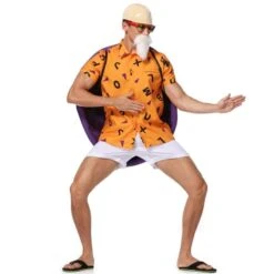 Dragon Ball Z Master Roshi Halloween Cosplay Costume -Ghibli Dragon Ball Cosplay Master Roshi Kame Sennin Men s Stage Performance Costume Halloween Christmas Costume 3