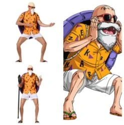 Dragon Ball Z Master Roshi Halloween Cosplay Costume