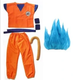 Dragon Ball Z Son Goku Halloween Cosplay Costumes With Accessories -Ghibli Dragon Ball Z Clothes Suit Son Goku Cosplay Costumes Top Pant Belt Tail wrister Wig Training 2.jpg 640x640 2