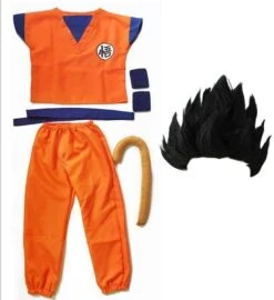Dragon Ball Z Son Goku Halloween Cosplay Costumes With Accessories -Ghibli Dragon Ball Z Clothes Suit Son Goku Cosplay Costumes Top Pant Belt Tail wrister Wig Training 27.jpg 640x640 27