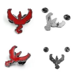 Pokemon Team Mystic, Valor And Instinct Badge Pins -Ghibli Game Pokemon Go Brooch Cosplay prop Accessories Team Mystic Team Valor Team Instinct Three camps badges 2