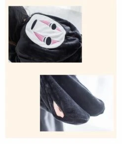 Spirited Away No Face Man Flannel Cosplay Costume -Ghibli H0465e03f6f294e4e881a9e78f4bcf05au