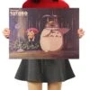My Neighbor Totoro At The Bus Stop Kraft Paper Poster