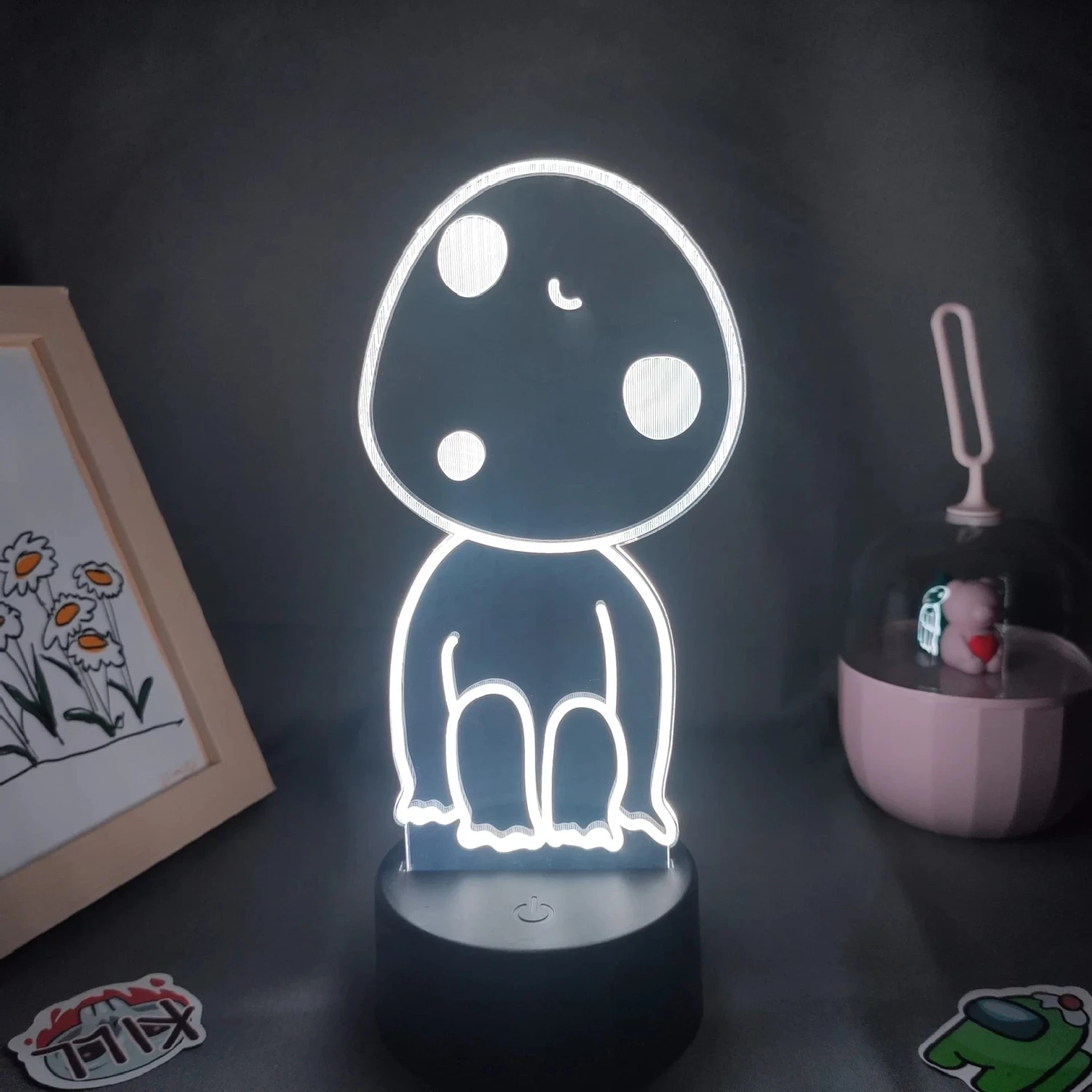 Princess Mononoke Kodama 3D LED Light Multi-Color Changing 1 Princess Mononoke Kodama 3D LED Light Multi-Color Changing
