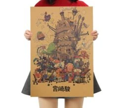 Ghibli Characters Vintage Poster