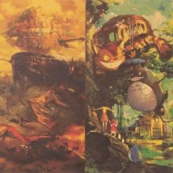 Ghibli Movies Collection Vintage Kraft Paper Poster -Ghibli H5ea6ecab8ca34a9e9b04a3c67f232440m