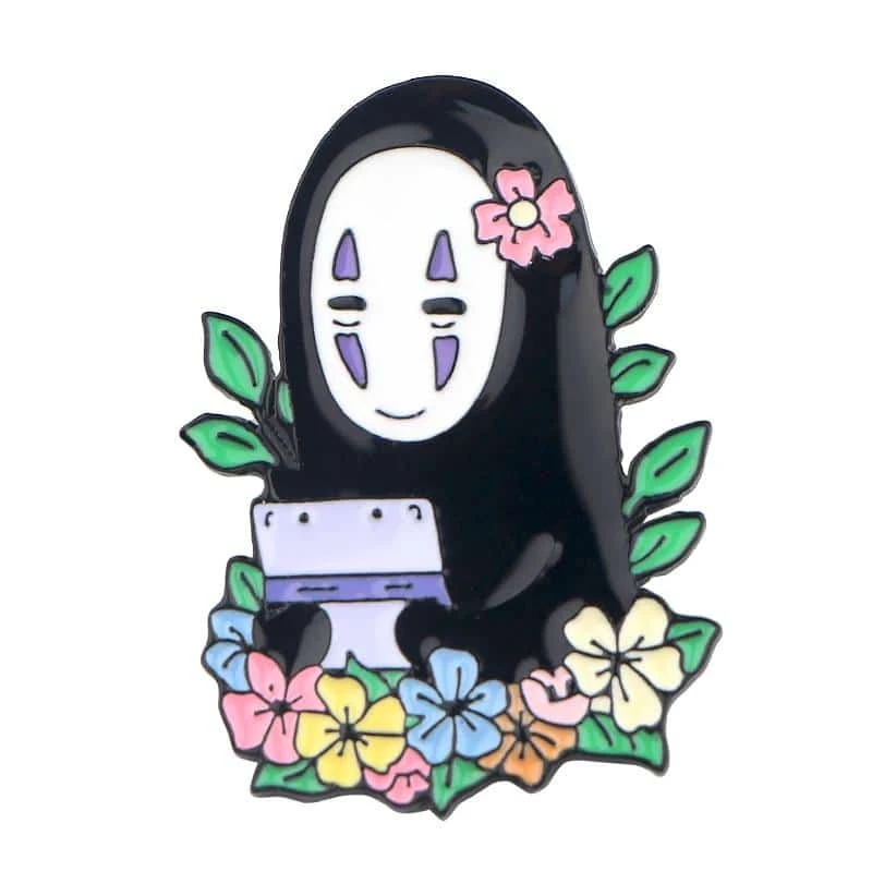 Spirited Away No Face Kaonashi Backpack Badge Pins 1 Spirited Away No Face Kaonashi Backpack Badge Pins
