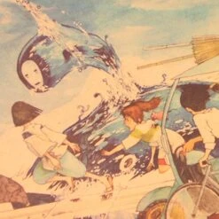 Combination Of Ghibli Characters Kraft Paper Poster -Ghibli HTB10TAtiTnI8KJjSszbq6z4KFXa0