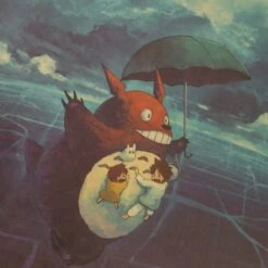 Totoro And The Girls Flying In The Sky Kraft Paper Poster 12 Totoro And The Girls Flying In The Sky Kraft Paper Poster -Ghibli HTB12mjbdr1YBuNjSszhq6AUsFXaq
