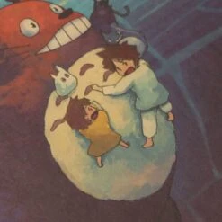 Totoro And The Girls Flying In The Sky Kraft Paper Poster 11 Totoro And The Girls Flying In The Sky Kraft Paper Poster -Ghibli HTB1531VdpuWBuNjSszbq6AS7FXam