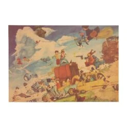 Combination Of Ghibli Characters Kraft Paper Poster -Ghibli HTB189.0iL6H8KJjy0Fjq6yXepXap