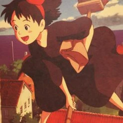 Kiki’s Delivery Service Classic Kraft Paper Poster -Ghibli HTB1AuJbktbJ8KJjy1zjq6yqapXao