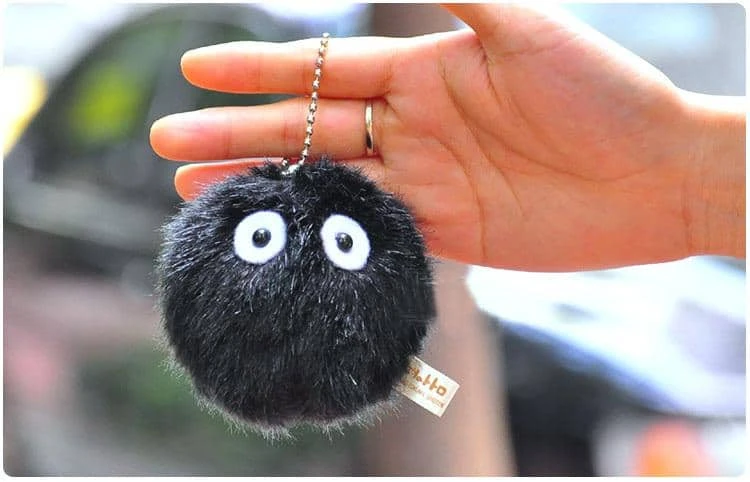 Spirited Away Soot Sprites PLUSH Keychain 2 Spirited Away Soot Sprites PLUSH Keychain - Image 2