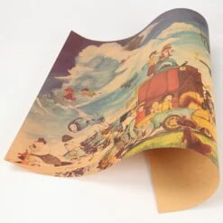 Combination Of Ghibli Characters Kraft Paper Poster -Ghibli HTB1P7I7iJnJ8KJjSszdq6yxuFXaW