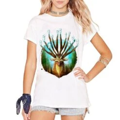 Princess Mononoke Forest Spirit Shishigami T Shirt -Ghibli HTB1eP6LbgoSMeJjSspaq6zMOFXaH 2nd 1