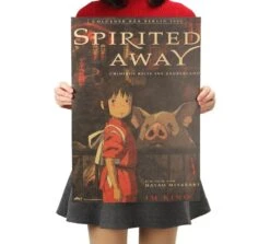 Spirited Away Kraft Paper Retro Poster