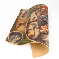Princess Mononoke Retro Kraft Paper Poster -Ghibli HTB1obbnkv2H8KJjy0Fcq6yDlFXar