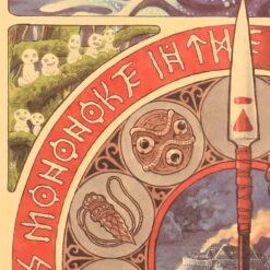 Princess Mononoke Retro Kraft Paper Poster -Ghibli HTB1uerHkBDH8KJjSspnq6zNAVXaP