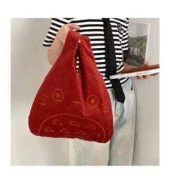 My Neighbor Totoro Cartoon Corduroy Tote Bag -Ghibli Hbacef71d2d504d6da68bbe937aa56ef44