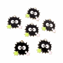 Funny Soot Charms For DIY Jewelry Set 10 Pcs