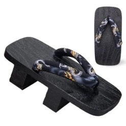 Naruto Cosplay Props Japanese Handmade Wooden Geta Clogs For Men With Socks -Ghibli Japan Samurai Paulownia Dragon Print Geta Clogs for Man Wooden Naruto Sandals Outdoor Ethnic Cosplay Chinese.jpg 640x640