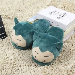 Pokemon Unisex House Slippers 25cm -Ghibli Jron Unisex Cartoon Snorlax Pikachu Slippers Home Use Slides Women Warm Indoor Slippers Pokemon Snorlax Eve 2