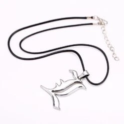 Death Note L Logo Pendant Necklace -Ghibli Mengtuyi Women Necklace Cartoon Death Note Choker Necklace Letter L Logo Pendants Men Accessory Ornament