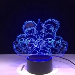 Naruto Team 3D Led Night Light 7 Colors Changing -Ghibli Naruto Team Kakashi Minato Sasuke ObitoNight 3D LED light 7 Color Changing Home Decor Table Lamp 2