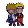 Naruto And Minato Badge Pins