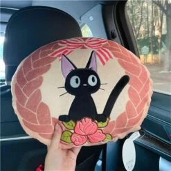 Kiki’s Delivery Service Jiji Embroidered Soft Cushion 35cm -Ghibli S083853b8c02149b4b9d115af3ab94e7ay