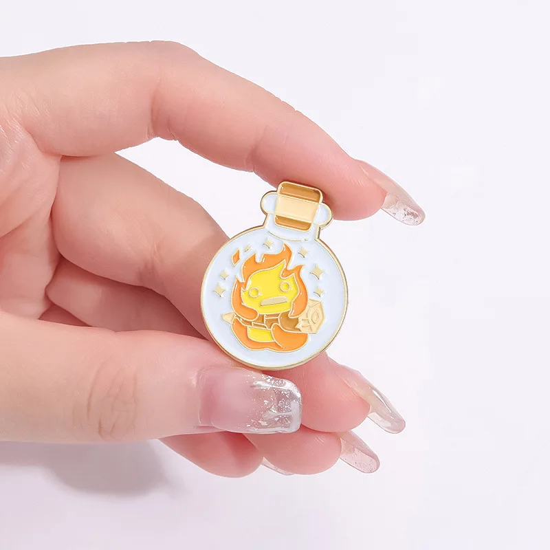 Ghibli Cute Characters Badge Pin Set 5pcs 5 Ghibli Cute Characters Badge Pin Set 5pcs - Image 5