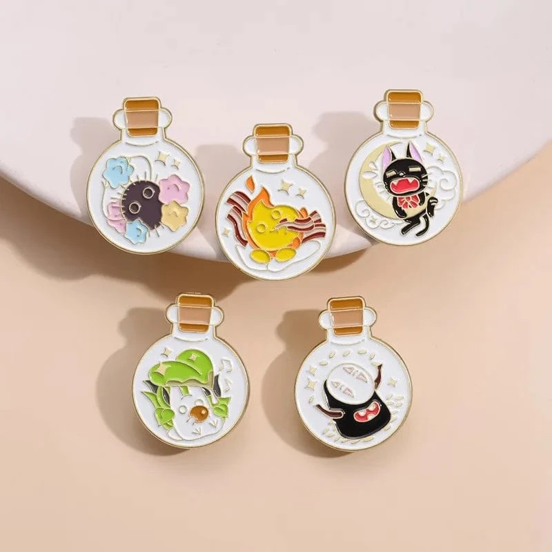 Ghibli Cute Characters Badge Pin Set 5pcs Style 2 8 Ghibli Cute Characters Badge Pin Set 5pcs Style 2 - Image 8