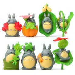 My Neighbor Totoro Figurines Garden Miniature Decor 8pcs/set
