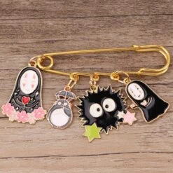 No Face, Totoro, Soot Sprites Cute Enamel Pins -Ghibli S588d5fc5f21d473c80921568eeda6c1dn