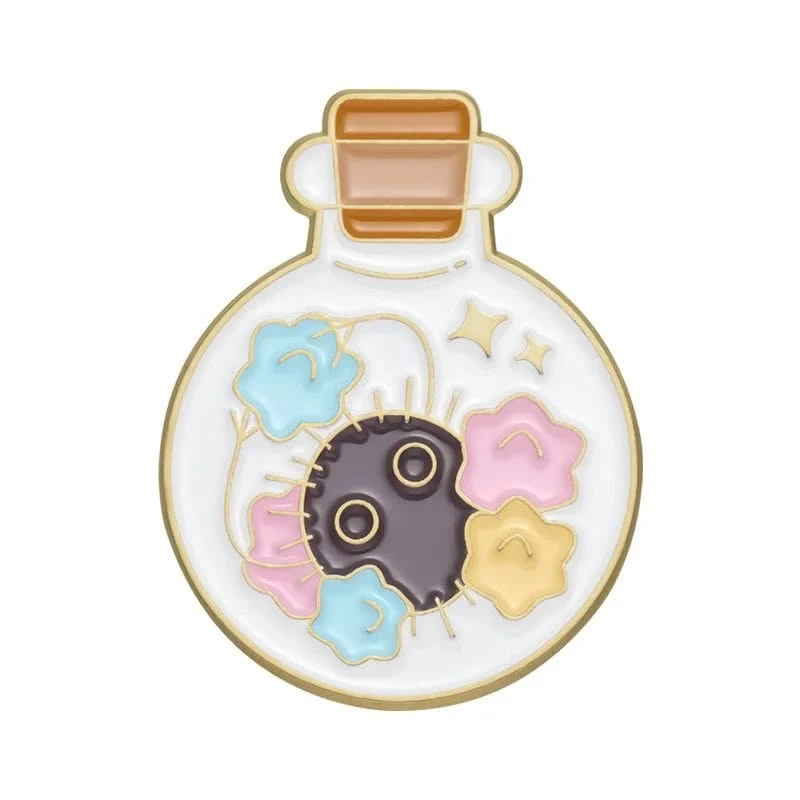 Ghibli Cute Characters Badge Pin Set 5pcs Style 2 3 Ghibli Cute Characters Badge Pin Set 5pcs Style 2 - Image 3