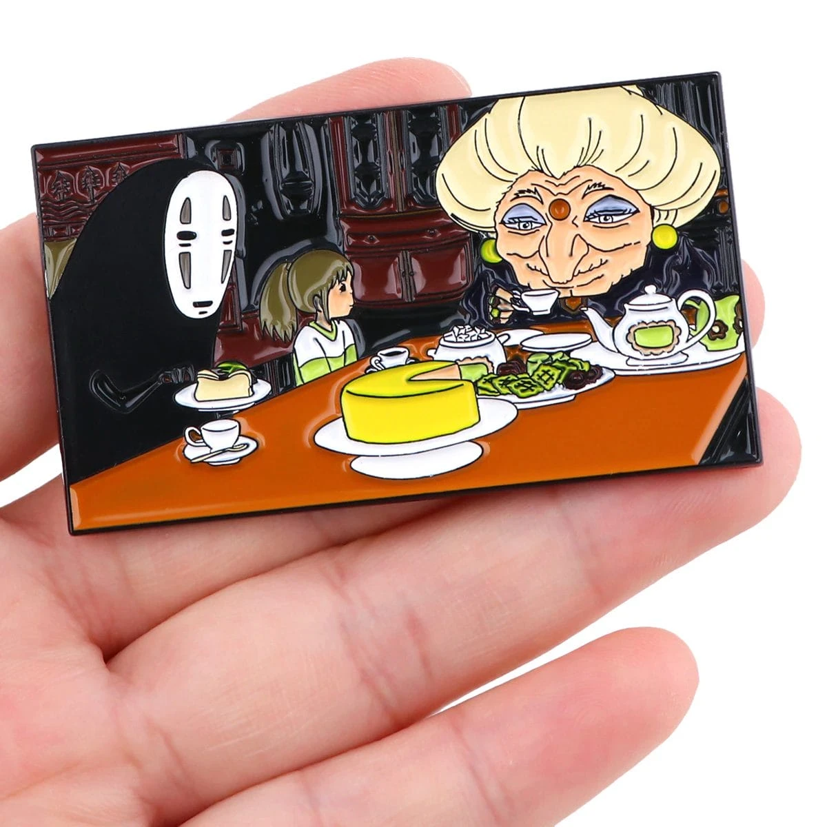 Spirited Away – Tea Time Badge Pin 2 Spirited Away – Tea Time Badge Pin - Image 2