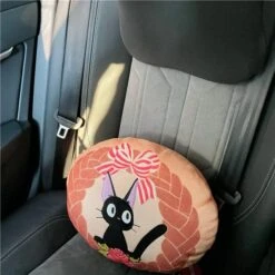 Kiki’s Delivery Service Jiji Embroidered Soft Cushion 35cm -Ghibli S8d192389879540c3a86806025fd06f65D