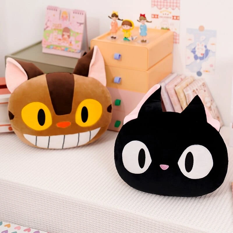My Neighbor Totoro Catbus & KiKi’s Delivery Service Jiji Stuffed Pillow 2 My Neighbor Totoro Catbus & KiKi’s Delivery Service Jiji Stuffed Pillow - Image 2