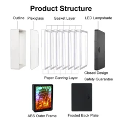 Howl’s Moving Castle 3D Paper Carving Art Light Box -Ghibli Sb16b1c0d2515415880d87e4b91e9786bG