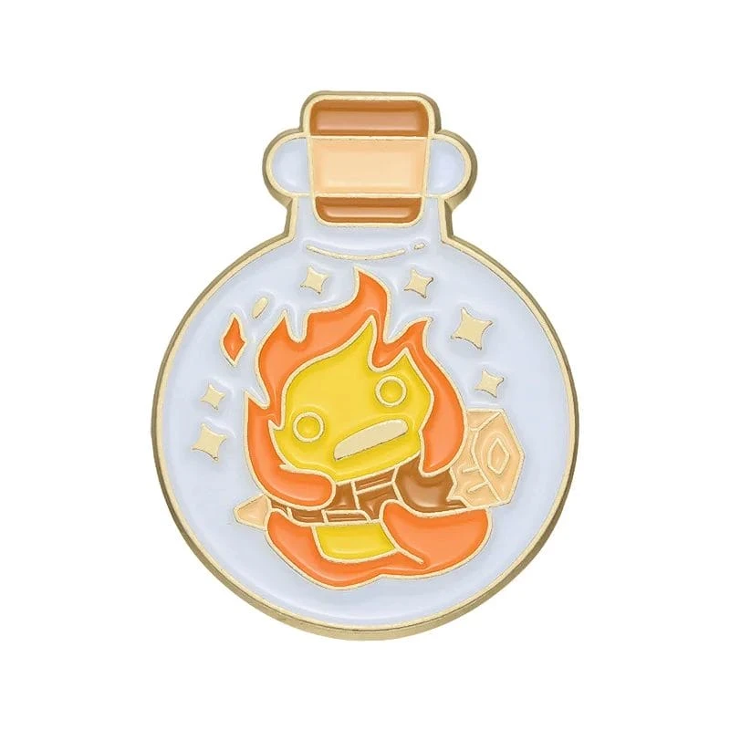 Ghibli Cute Characters Badge Pin Set 5pcs 2 Ghibli Cute Characters Badge Pin Set 5pcs - Image 2