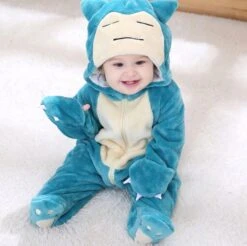 Pokemon Snorlax Halloween Cosplay Baby Onesie