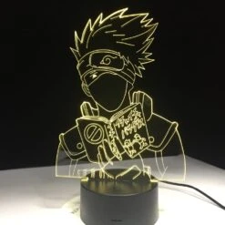 Naruto Hayate Kakashi 3D LED Night Light -Ghibli Seven Dragon Ball Z Colorful Vision Stereo LED lamp 3D lamp Light Colorful Gradient Acrylic lamp 4