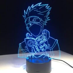 Naruto Hayate Kakashi 3D LED Night Light -Ghibli Seven Dragon Ball Z Colorful Vision Stereo LED lamp 3D lamp Light Colorful Gradient Acrylic lamp 5