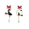 Kiki’s Delivery Service Cute Pearl Asymmetry Earrings