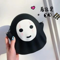 Spirited Away No Face Mini Shoulder Bag -Ghibli Sinocom Handa Japan Anime Faceless Spirited Away Bag No Face Man Bag Phone Bag Case for 1