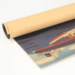 Ponyo On The Cliff Kraft Paper Poster -Ghibli TIE LER Ponyo on The Cliff Kraft Paper Classic Cartoon Film Poster Home Decor Wall Sticker 3