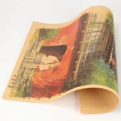 Spirited Away Retro Kraft Paper Poster -Ghibli TIE LER Spirited Away D Style Kraft Paper Classic Cartoon Film Poster Home Decor Wall Sticker 5
