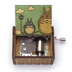 My Neighbor Totoro Tonari No Totoro Wooden Music Box 22 My Neighbor Totoro Tonari No Totoro Wooden Music Box -Ghibli Tonari no Totoro Music Box Totoro Print Hand ed Wood Musical Box Children s Girl gift 1