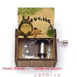 My Neighbor Totoro Tonari No Totoro Wooden Music Box 25 My Neighbor Totoro Tonari No Totoro Wooden Music Box -Ghibli Tonari no Totoro Music Box Totoro Print Hand ed Wood Musical Box Children s Girl gift 4
